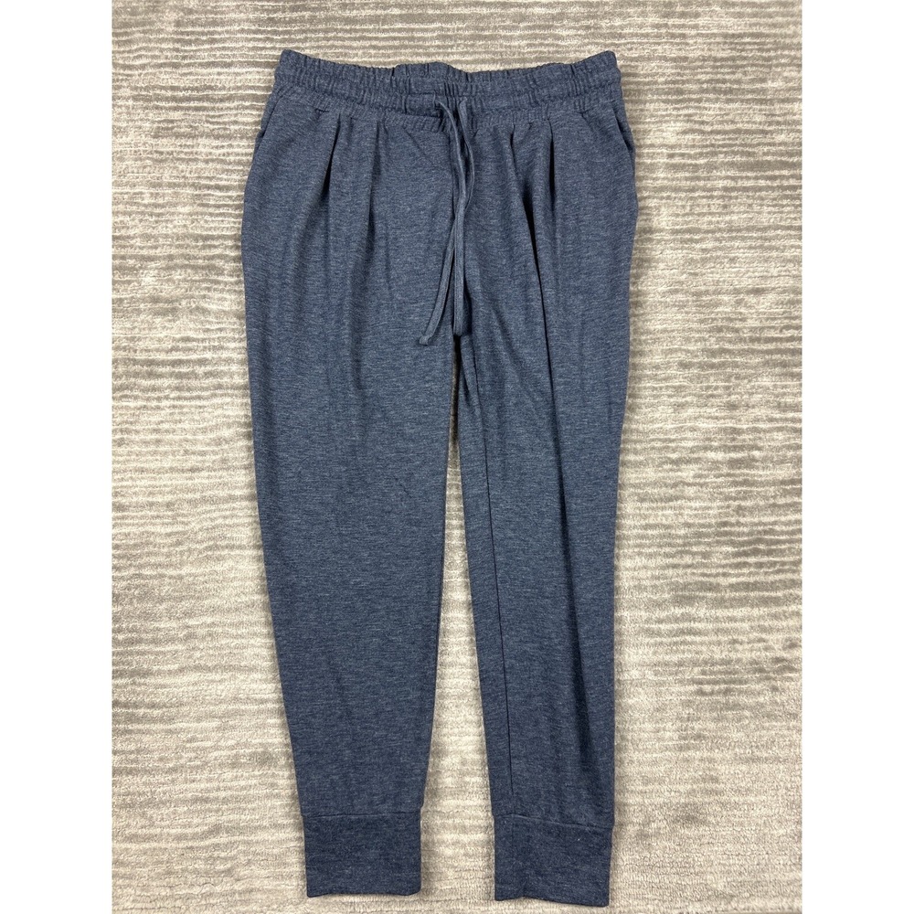 Time and Tru Pants Womens Maternity Small 4-6 Blue Jogger Polyester Blend